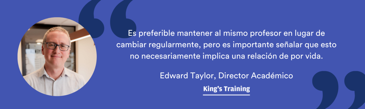citación de edward taylor jefe académico kings training